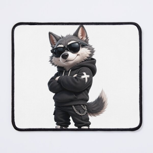 Item preview, Cool Wolf T-Shirt | 3D Streetwear Wolf Character Graphic Design designed and sold by Bhaviek.