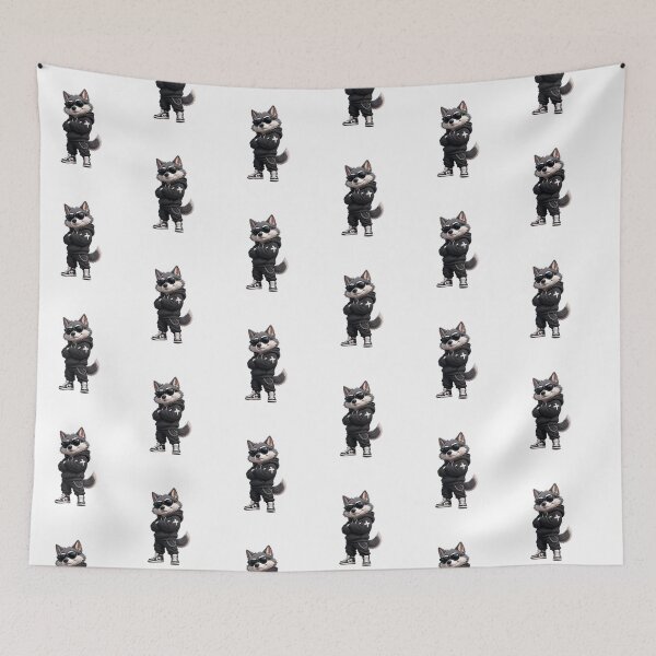 Item preview, Cool Wolf T-Shirt | 3D Streetwear Wolf Character Graphic Design designed and sold by Bhaviek.