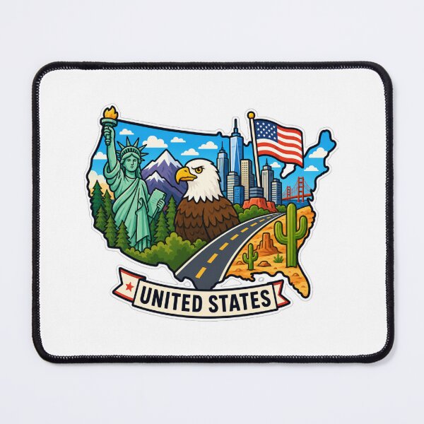 Item preview, United States: Iconic Landscapes and American Spirit designed and sold by Wander Vibes.