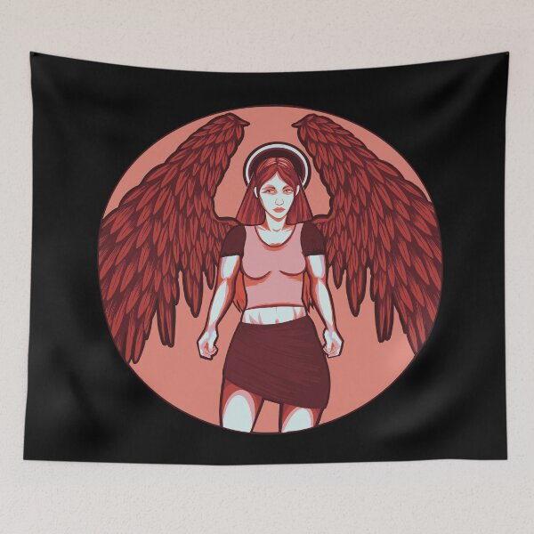 Item preview, Red Dark Angel Girl  designed and sold by AngelPainter.