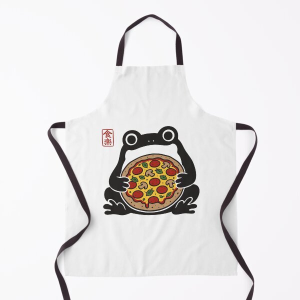 Item preview, Chubby Frog Eating Pizza designed and sold by gunaone-design.