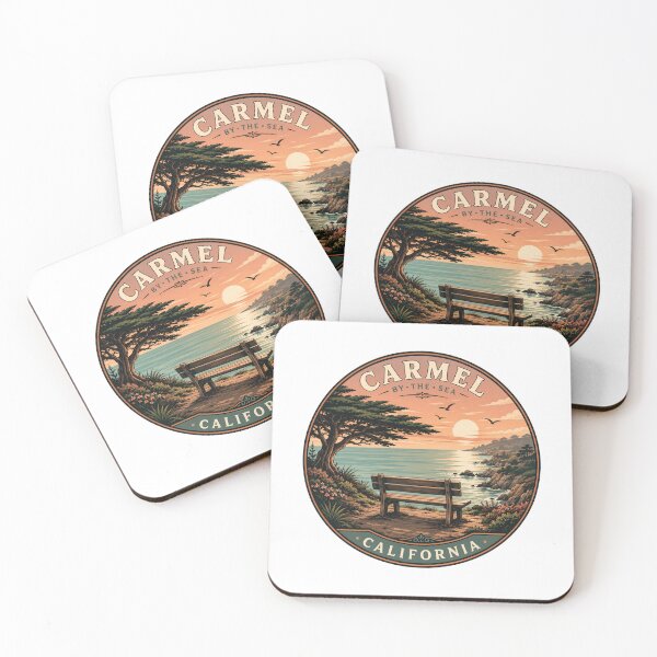 Item preview, Carmel Beach California: Sunset Bench designed and sold by CircinusStore.