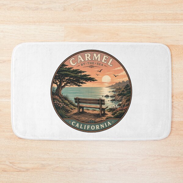 Item preview, Carmel Beach California: Sunset Bench designed and sold by CircinusStore.