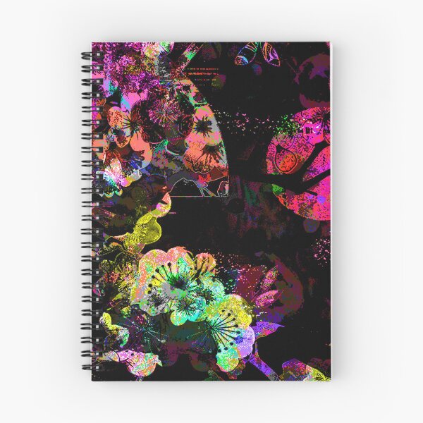 Artikelvorschau, Botanische Mitternachtsvase – Strahlende Edition | Abstrakte florale Collage-Kunst entworfen und verkauft von BatNature.