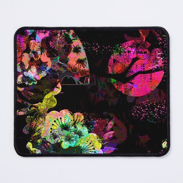 Item preview, Midnight Botanical Vase – Bright Edition | Abstract Floral Collage Art designed and sold by BatNature.