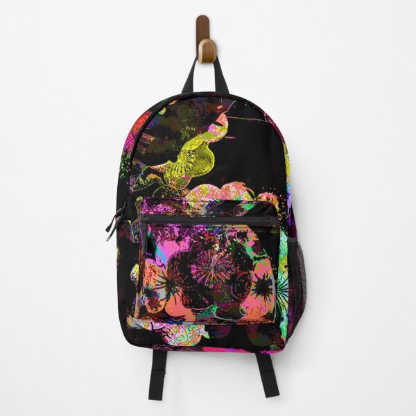 Item preview, Midnight Botanical Vase – Bright Edition | Abstract Floral Collage Art designed and sold by BatNature.