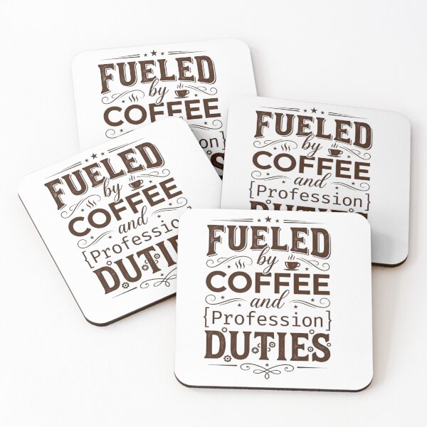 Item preview, Fueled By Coffee And Duties T_shirt  designed and sold by happyshirt27.