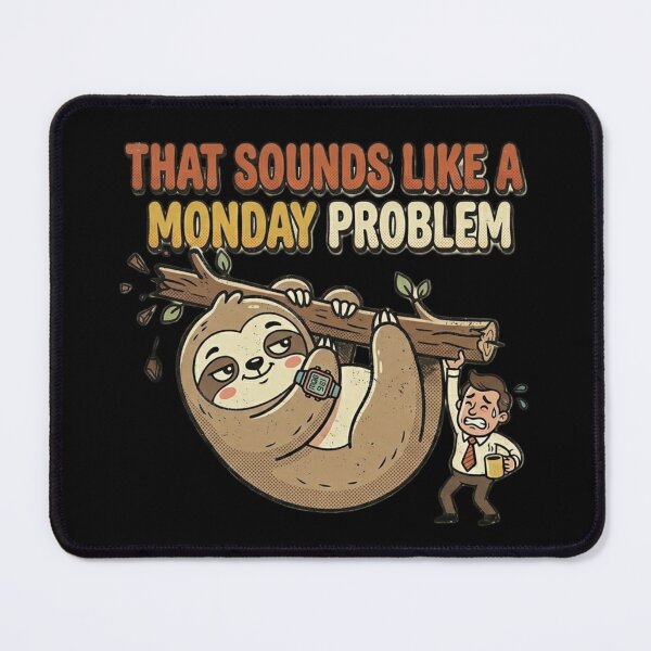 Item preview, That Sounds Like a Monday Problem – Funny Sloth Work Humor Design designed and sold by MartBook.