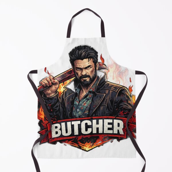 Item preview, Butcher Dark Anti-Hero Bloody Bat Fire Cinematic Poster Comic Art designed and sold by LoomisDreams.