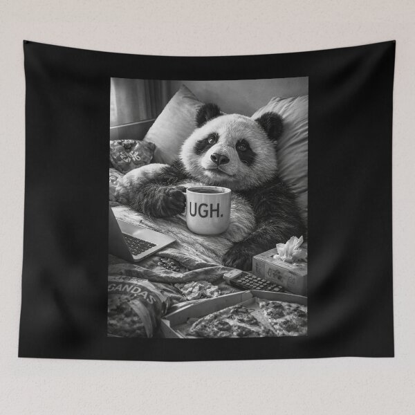 Item preview, Chronically Tired Panda Funny Lazy Day Burnout Humor Gift designed and sold by Say It With Ink.