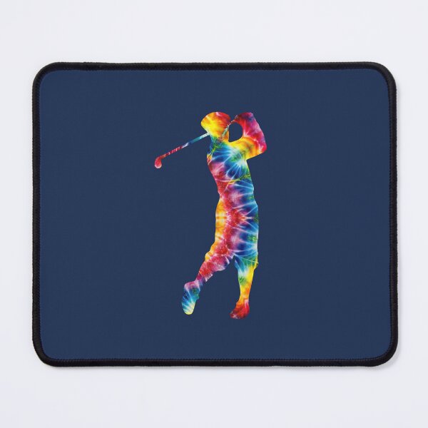Item preview, Tie Dye Golfer Silhouette, Retro Golf Swing Art designed and sold by donwillisjrart.