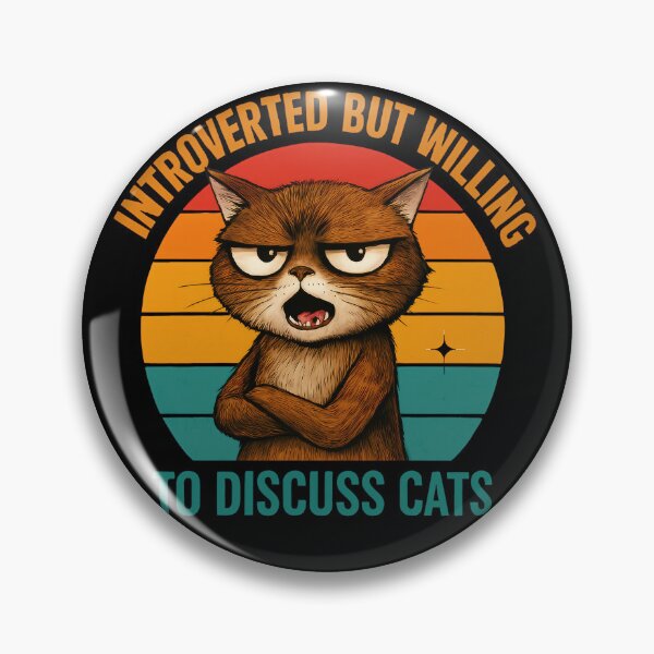 Item preview, Introverted But Willing to Discuss Cats Fluffy Cats  designed and sold by MalwasBasket.