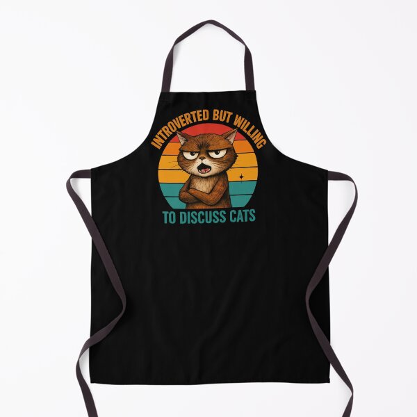Item preview, Introverted But Willing to Discuss Cats Fluffy Cats designed and sold by MalwasBasket.