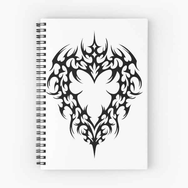 Item preview, Tribal goth heart, ornamental design designed and sold by Tribalgothss.