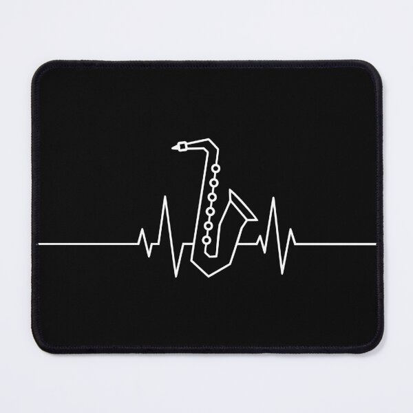 Item preview, Heartbeat Saxophone Jazz Logo Design designed and sold by AnnSign.