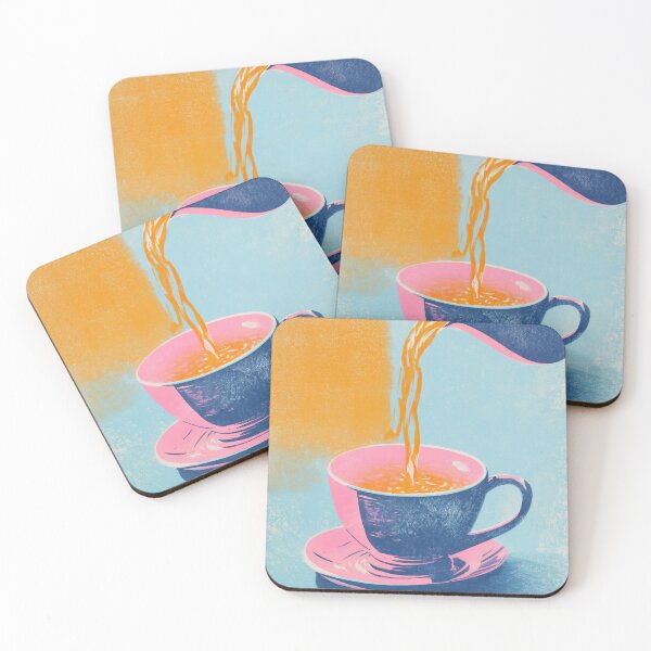 Item preview, LINO TEA – Modern Home Art Print designed and sold by MarkedArtPrints.