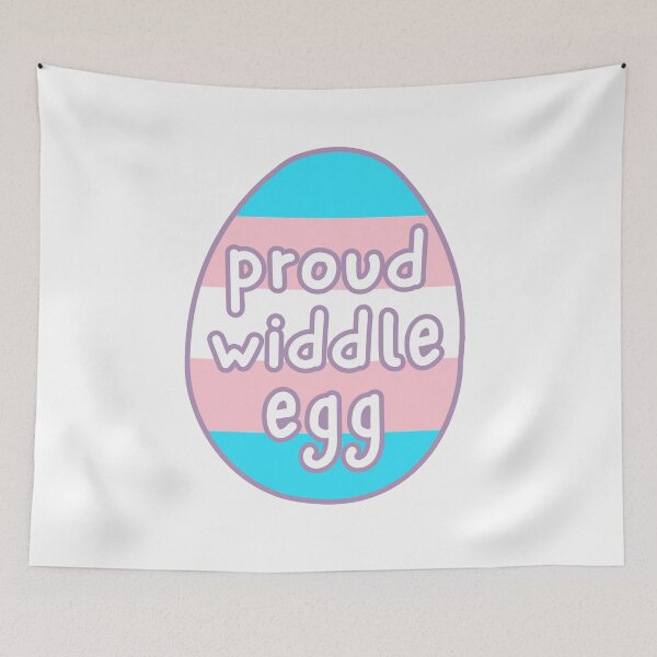 Item preview, proud widdle egg - trans flag designed and sold by EvergreenRevolt.