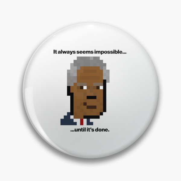 Item preview, Nelson Mandela — Pixel Art Tribute designed and sold by itsajoak.