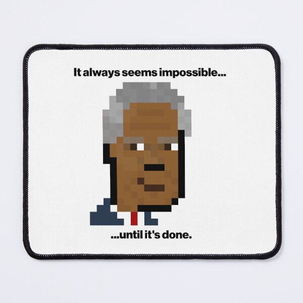 Item preview, Nelson Mandela — Pixel Art Tribute designed and sold by itsajoak.