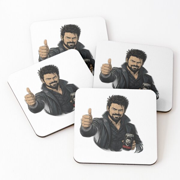 Item preview, Butcher Thumbs Up Anti-Hero Beer Can Sarcastic Dark Humor Comic Art designed and sold by LoomisDreams.