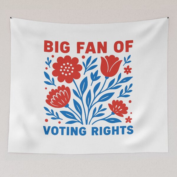 Item preview, Big Fan of Voting Rights - End Gerrymandering - Stop Voter Suppression designed and sold by gunaone-design.
