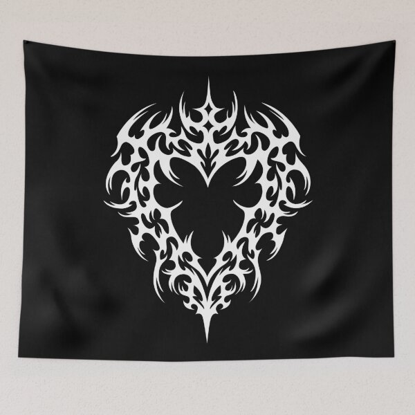 Item preview, Tribal goth heart, ornamental design designed and sold by Tribalgothss.