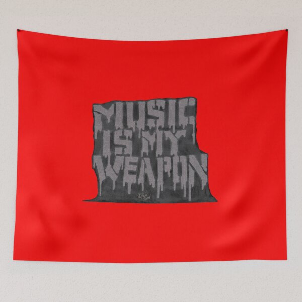 Item preview, Graffiti Music Is My Weapon Dark Variant designed and sold by Grimmlar.