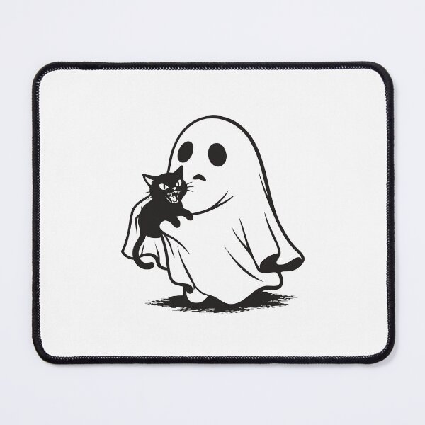 Item preview, Ghost Holding Black Cat Halloween designed and sold by gunaone-design.