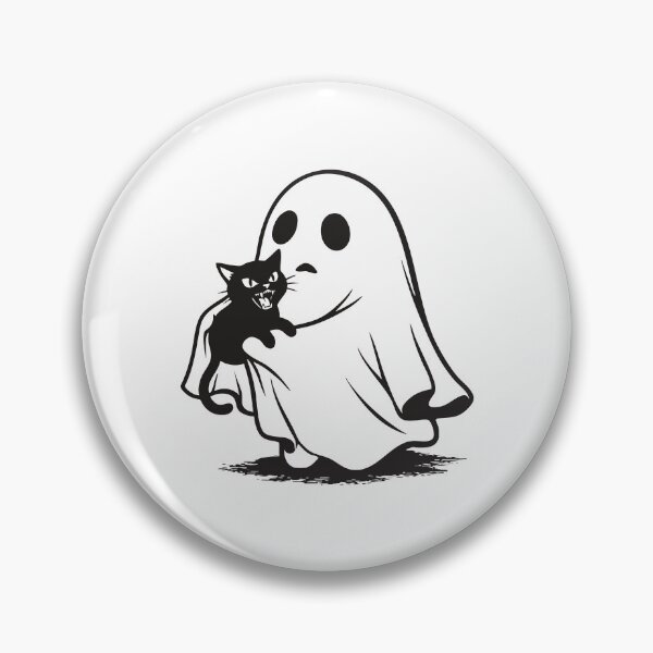Item preview, Ghost Holding Black Cat Halloween designed and sold by gunaone-design.