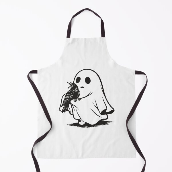 Item preview, Ghost Holding Black Crow Halloween designed and sold by gunaone-design.