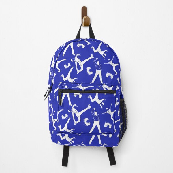 Item preview, Male Figure Skaters White Designs on Bright Blue designed and sold by Purposely Designed.