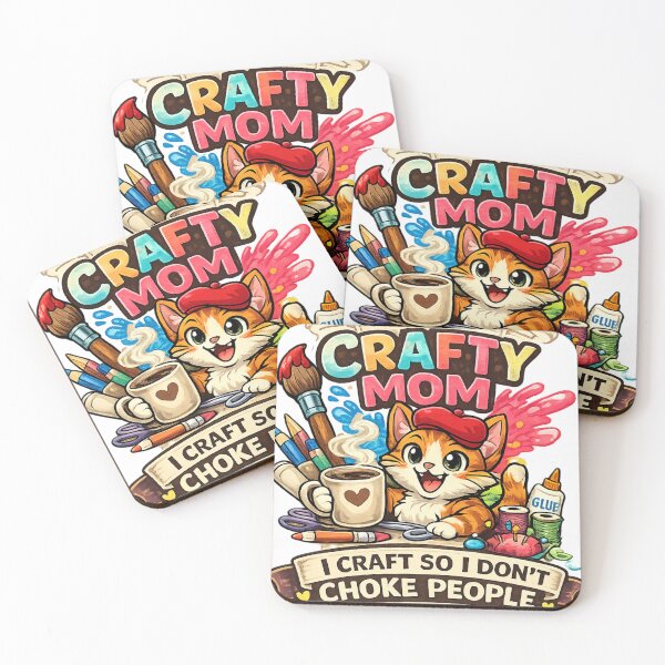 Item preview, I’m A Crafty Mom – Funny Crafting Mom Sticker Design designed and sold by Alexamarin.