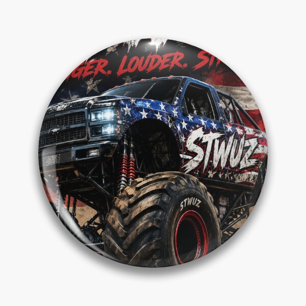 Item preview, Monster Truck American Flag No Limits No Rules Just Power Art designed and sold by riki2365.