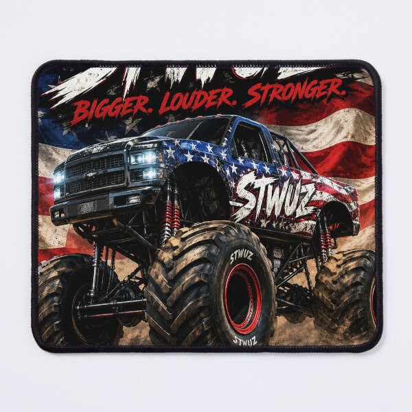 Item preview, Monster Truck American Flag No Limits No Rules Just Power Art designed and sold by riki2365.