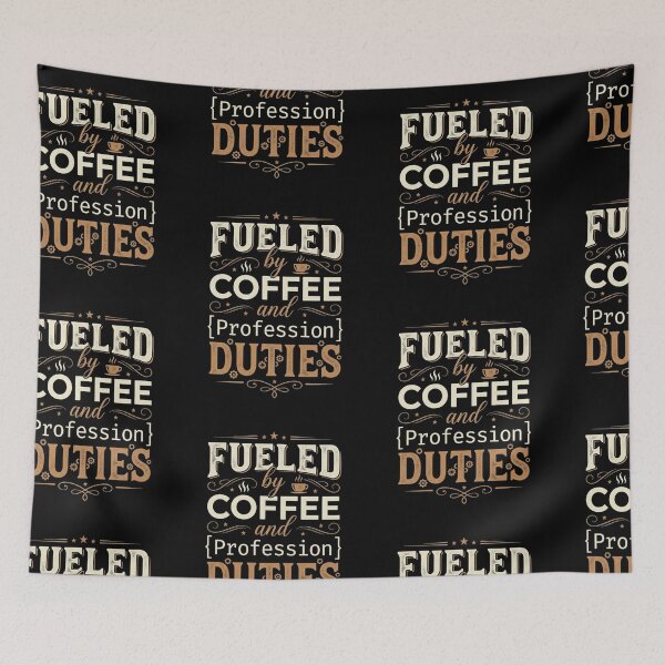 Item preview, Fueled By Coffee And Duties T_shirt  designed and sold by happyshirt27.