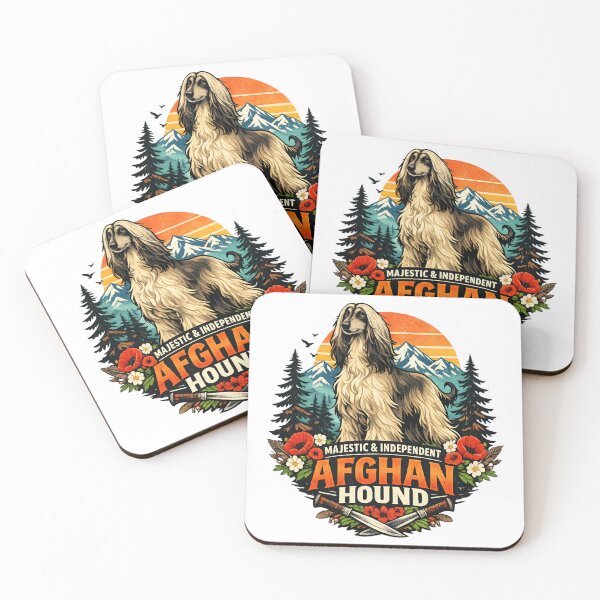 Item preview, Majestic Afghan Hound - Vintage Mountain Sunset Dog Lover designed and sold by SidTastic .