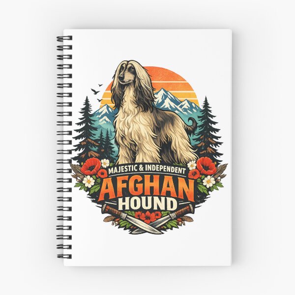 Item preview, Majestic Afghan Hound - Vintage Mountain Sunset Dog Lover designed and sold by SidTastic .