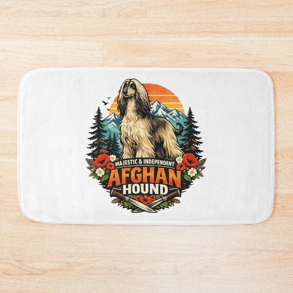 Item preview, Majestic Afghan Hound - Vintage Mountain Sunset Dog Lover designed and sold by SidTastic .