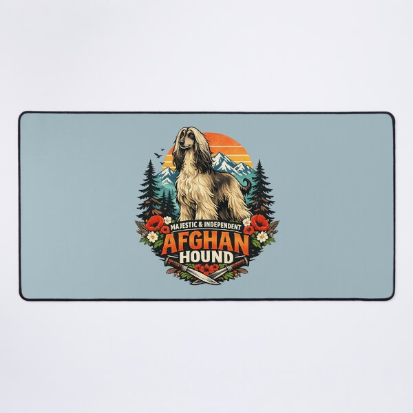 Item preview, Majestic Afghan Hound - Vintage Mountain Sunset Dog Lover designed and sold by SidTastic .