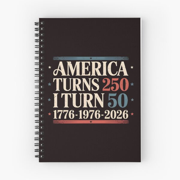 Item preview, America Turns 250 I Turn 50 Funny 50th Birthday and 4th of July designed and sold by Redgiant87x.