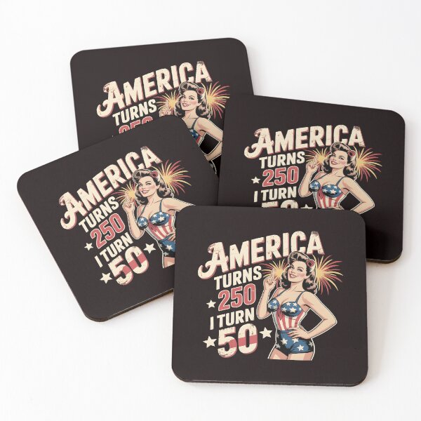 Item preview, America Turns 250 I Turn 50 Retro Americana Birthday Gift for 1976 designed and sold by Redgiant87x.