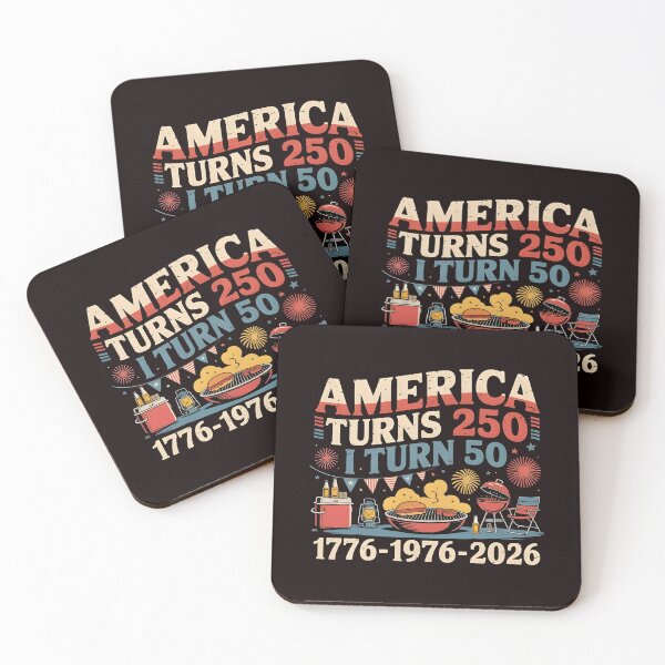 Item preview, America Turns 250 I Turn 50 Vintage Patriotic 1976 Birthday Meme designed and sold by Redgiant87x.