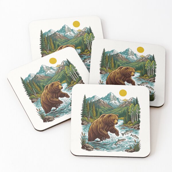 Item preview, Mountain River Bear   designed and sold by TeeARTHY.