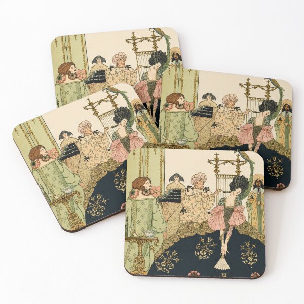 Item preview, Art Nouveau Elegance Illustration for Vintage Decor Collectors designed and sold by RickE.