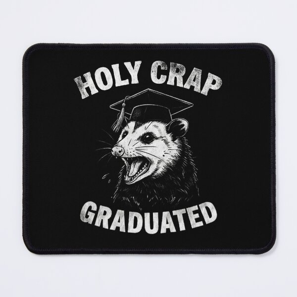 Item preview, Holy Crap Graduated Funny Screaming Possum Meme designed and sold by Majnon8bp.