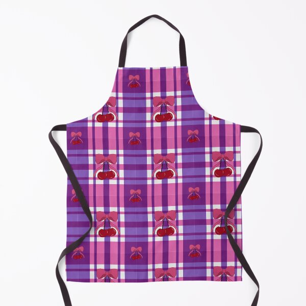 Item preview, Simple and Cute Cherry and Bow (Pink and Purple Plaid) designed and sold by KharaFox Design.