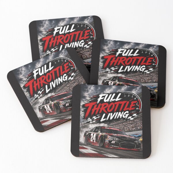 Item preview, Full Throttle Living Racing Design | High Speed Stock Car Motorsport Graphic   designed and sold by NapoliApparel.