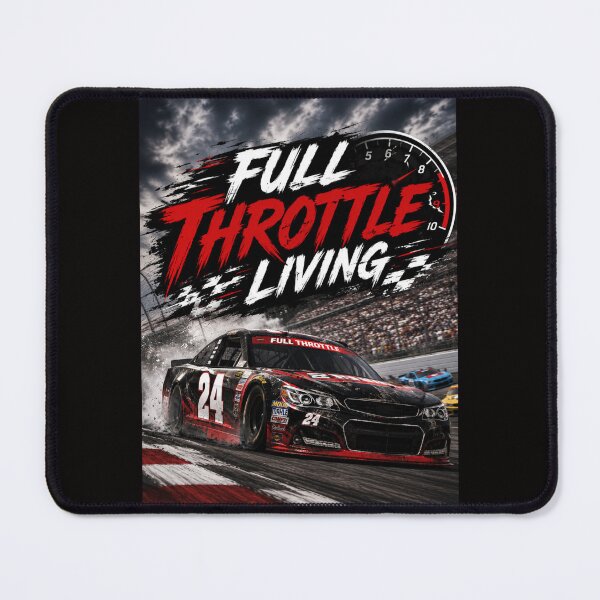 Item preview, Full Throttle Living Racing Design | High Speed Stock Car Motorsport Graphic   designed and sold by NapoliApparel.