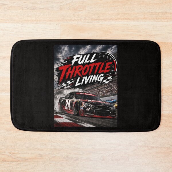 Item preview, Full Throttle Living Racing Design | High Speed Stock Car Motorsport Graphic   designed and sold by NapoliApparel.