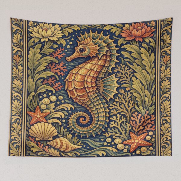 Item preview, Elegant boho vintage seahorse design designed and sold by hollycooper.